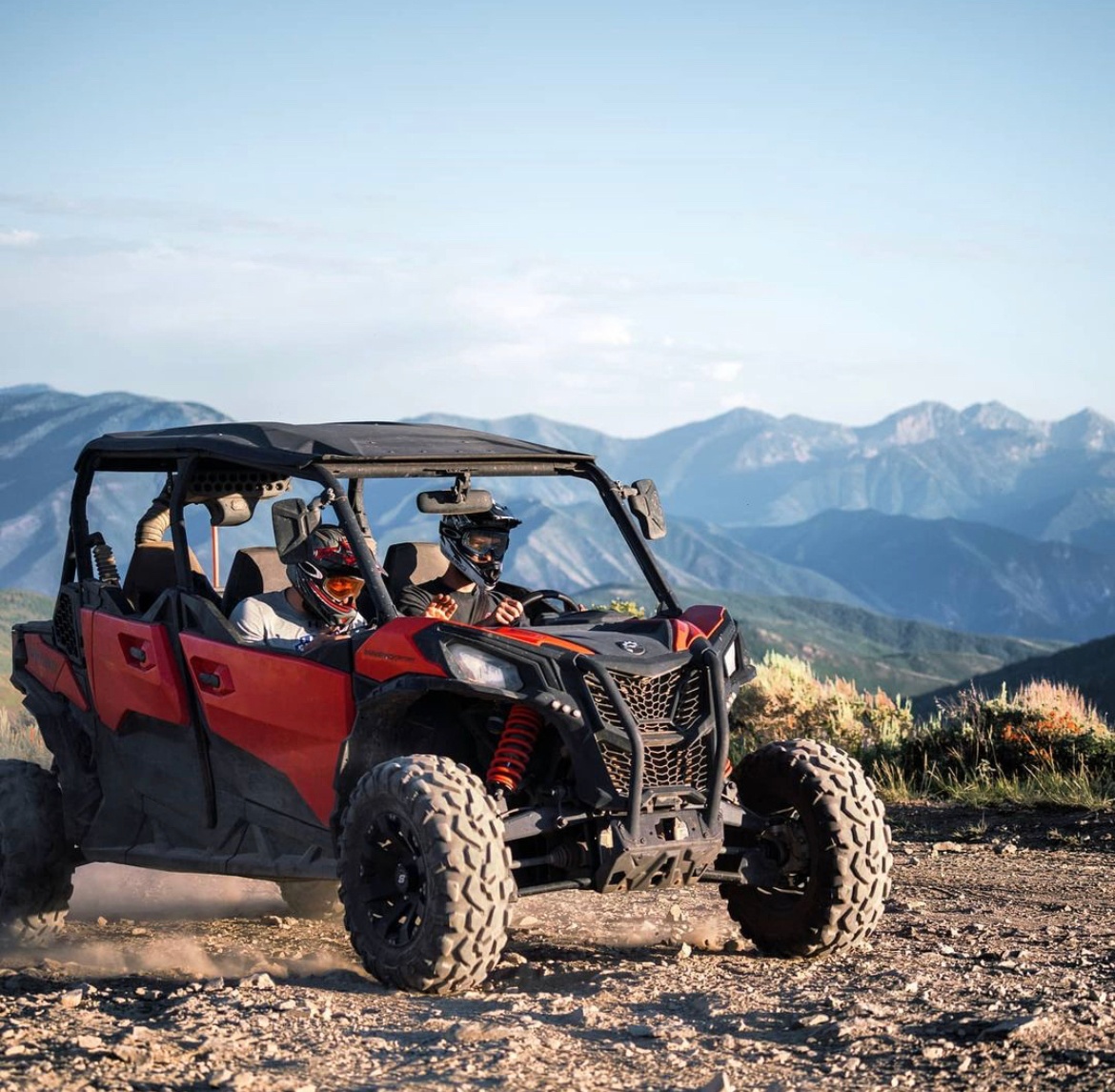 Half Day Off Road Rentals 8 AM – 12 PM OR 12:30 PM – 4:30 PM Image 1 a truck with a mountain in the background